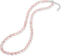 Pearl Necklace for Women, AAA+ Freshwater Cultured Pearl Strand,18 Inch with Sterling Silver Clasp, Elegant Pearls Classic Jewelry Gift for Mother's Day | Christmas | Wedding | Anniversary for Mother Wife Daughter