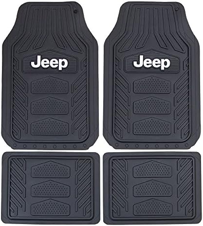 Plasticolor 001668R01 Jeep Weatherpro 4 Piece Floor Mats Set, Floor Mats by Plasticolor