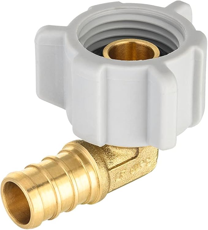 EFIELD 1/2" Pex x 1/2" Female NPT Swivel Elbow | Brass Barb Crimp Fittings - Image 9