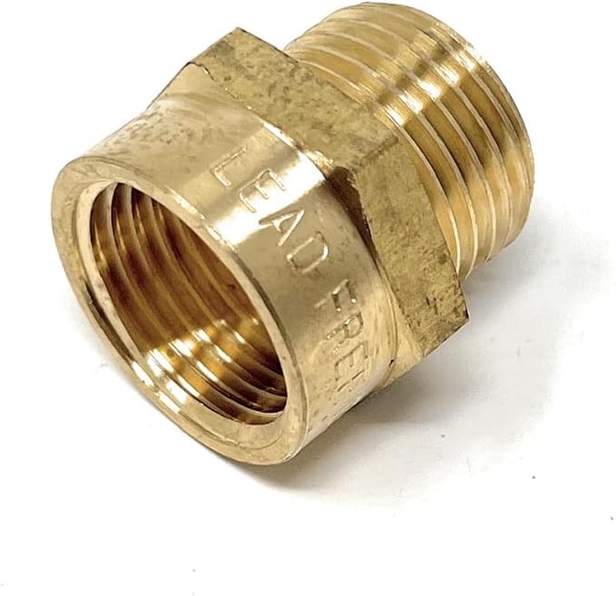 Cascada Lead-Free Brass Adapter, G Thread British BSPP Male to NPT Female | - Image 5