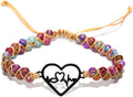 ZOSOJONA Women Handmade Boho Wrap Bracelets Natural Stone Variety Beads Strand Bracelet