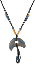 STWTR Bohemian Beaded Necklace Pendant for Women Men Retro Colorful Ceramic Pendant Handmade Ethnic Tribe Boho Jewelry Gift