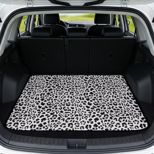 Black Leopard Cargo Liner for SUV Sedan 29"x39" by Mintulipy