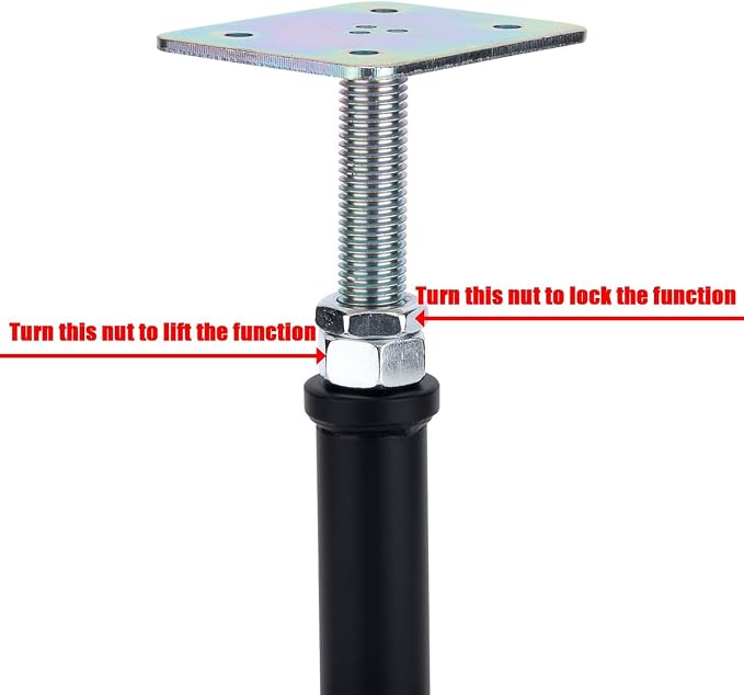 2-Pack Adjustment Floor Jack Post Floor Jack Lift Supports 6-9 Inch Adjustable - Image 3