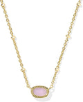 Kendra Scott Mini Elisa 14k Gold-Plated Satellite Short Pendant Necklace, Fashion Jewelry for Women