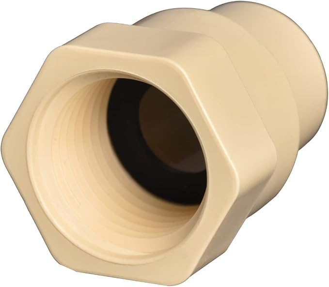 1/2" 10pcs CPVC Female Coupling Thread to Slip Beige | Pipe Fittings Adapter - Image 2