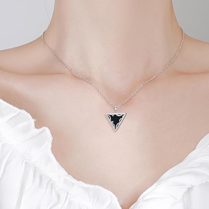 Genuine Turquoise Hexagon/Star/Rectangle/Teardrop/Heart/Triangle/Circle Necklaces for Women 925 Sterling Silver Long Boho Pendant Western Jewelry Gifts for Women Girls