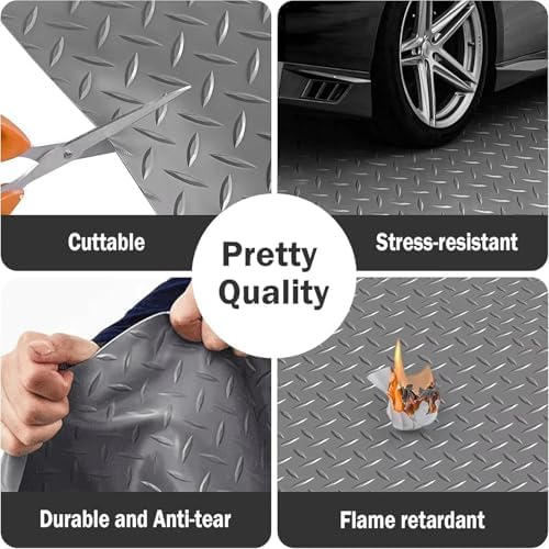PVC Garage Mats for Floor Blue 0.8×2m, Cushions Plastic Floor Runner/Protector - Image 2