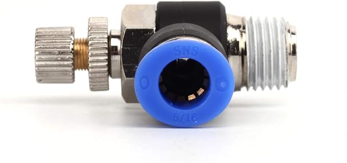 SNS Air Flow Control Valve Push To Connect Fitting Speed Control Valve 1/2"Tube - Image 3