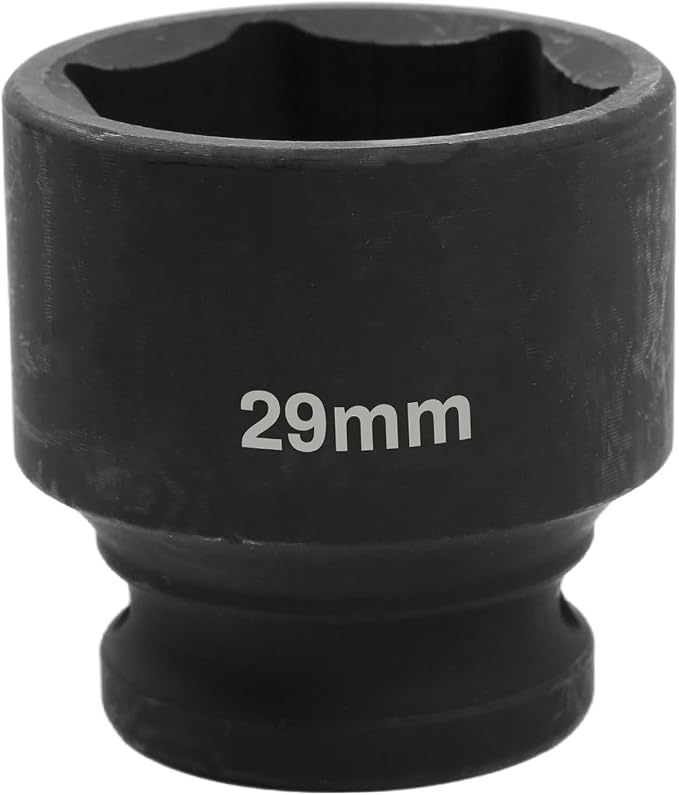 1/2" Drive 29mm Deep Impact Socket, 6 Point Chrome Molybdenum Steel Heavy Duty by YTkavq