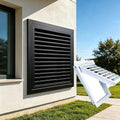 Modern Black Return Air Grille 18x24 in, Steel Vent Cover by Unknown
