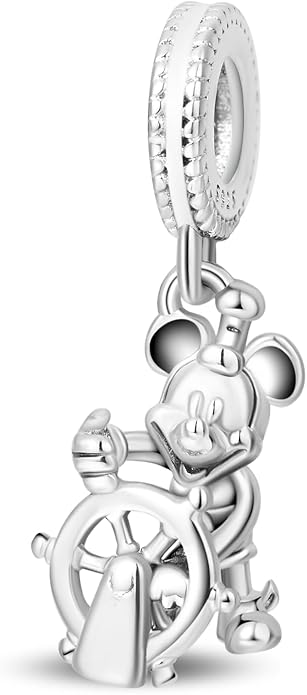 LIGHTDOG 925 Sterling Silver Charm fits Pandora Charm Bracelet Necklaces Pendant Bead Charms Jewelry Gift for Women Family Friends