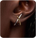 Gold Earrings for Women Trendy,14K Gold Stud Earrings Dainty Earrings Simple Minimalist Gold Earrings Hypoallergenic Earring for Women Gifts