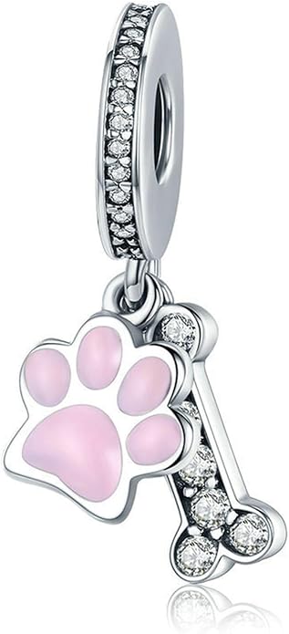 Charm Beads for Women, S925 Sterling Silver Dangle Charm Beads for European Charm Bracelet & Snake Chain Bracelets, Love Family Friendship Butterfly Pet Flower Designs, Gift Box Included