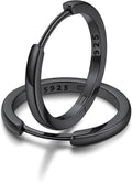 FaithHeart Sterling Silver Hoop Earrings for Women, Hypoallergenic Huggie Hoop Earrings Lightweight Small Cartilage Earrings Hoop Earring Dainty Everyday Earrings 6/8/10/12/14/15/16/18/20mm