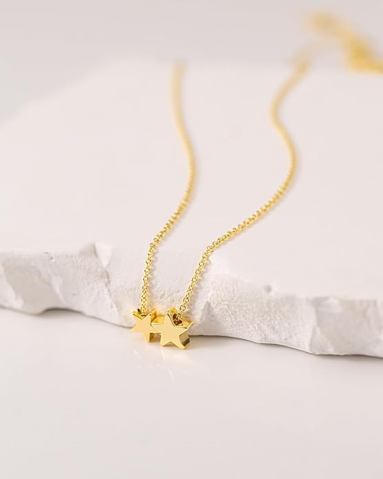 14K Gold Plated Dainty Pendant Butterfly Bead Boot Bee Baseball Flower Compass Airplane Heart Hummingbird Tree Necklace Simple Jewelry Gift for Women