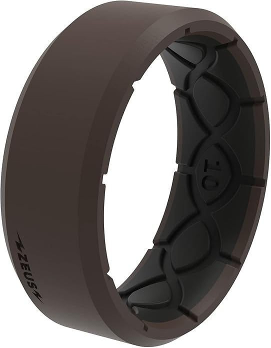 Groove Life Zeus Anti Stretch Silicone Ring Breathable Silicone Rings for Him and Her, Unique Design, Comfort Fit Ring