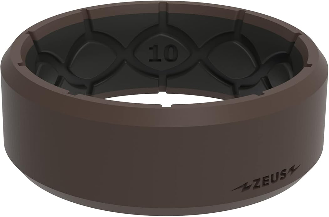 Groove Life Zeus Anti Stretch Silicone Ring Breathable Silicone Rings for Him and Her, Unique Design, Comfort Fit Ring
