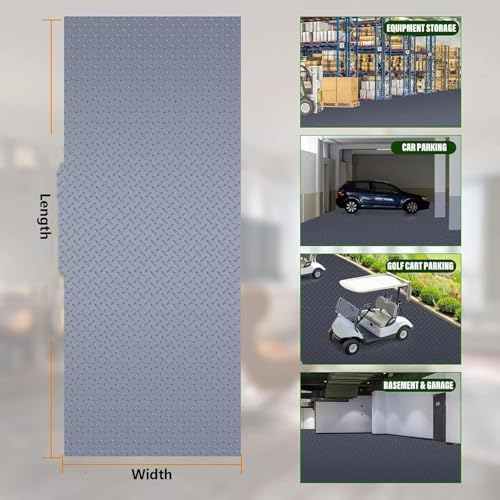 Home Gym Mat Blue 0.5×6m, Fitness Room Flooring, Exercise Area Mat, Shock - Image 5