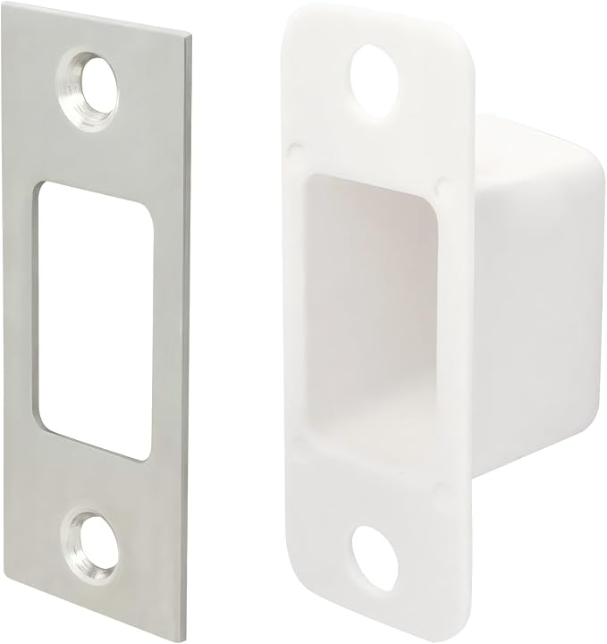 5 Pack Deadbolt Strike Plate, Stainless Steel Door Strike Plate, 2-3/4" | - Image 8