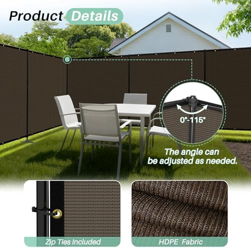SunnyRoyal 5' x 121' Privacy Fence Screen Panel - Image 3