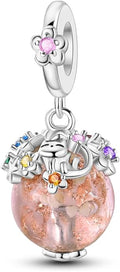 MULA 925 Sterling Silver Charms for Bracelets and Necklaces Airplane Passport Dangle Pendants Beads Butterfly Dragonfly Charms Jewelry Charm for Women
