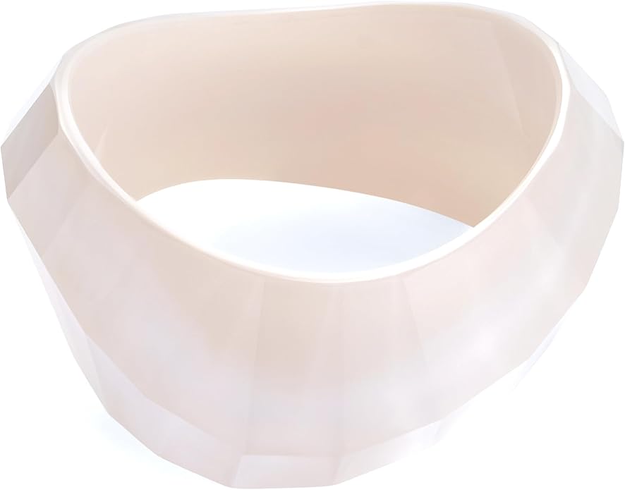 Trendy Acrylic Resin Bangle Bracelet for Women Chunky Transparent Acetate Mottled Plate Bangle Bracelet Statement Jewelry
