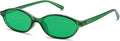 Retro Oval Sunglasses for Women Chic Cat Eye 90s Sunnies Lightweight Narrow Shades Trendy UV protection Sun Glasses