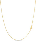 KEZEF 18k Gold Over Sterling Silver 1mm Box Chain Necklace Made in Italy | 925 Sterling Silver Necklace for Women | Rose Gold Chain for Women Men