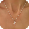 Valentines Gifts for Her Women - Initial Necklaces for Women Dainty 14k Gold Plated A-Z Letter Pendant Name Necklaces Cute Charm Choker Fashion Accessories Non Tarnish Trendy Jewelry Gift