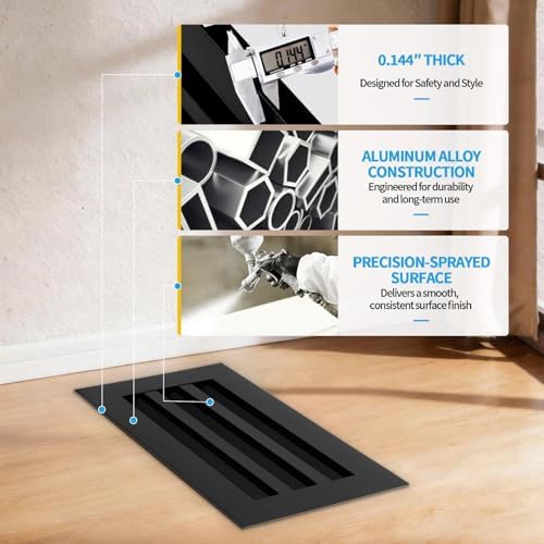 12x6 Modern AC Vent Cover, Decorative Air Vent Register Grille - Image 5