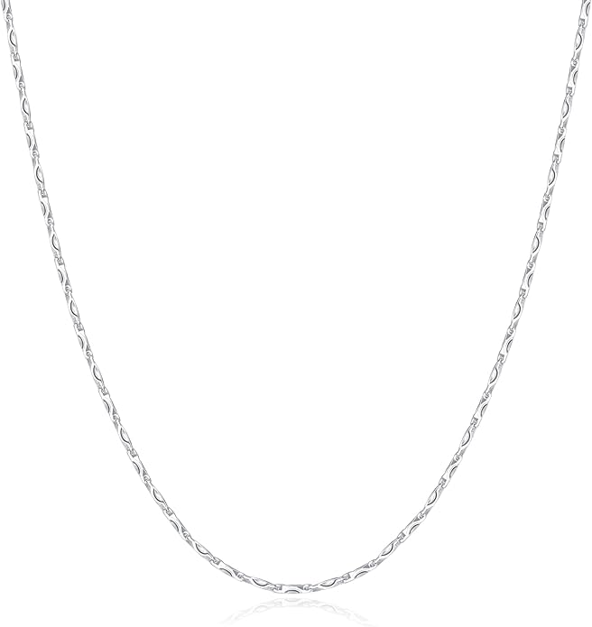 Natural Freshwater Baroque Pearl Necklace 14K Gold Plated Dainty Choker Necklace for Women Girls Snake Chain/Cuban Link/Paperclip/Ball Beaded Chain/Tennis Chain Fashion Jewelry for Gift