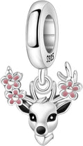 Cute Panda Animal 925 Sterling Silver Charms for Bracelets and Necklace Dangle Pendants Butterfly Elephant Dog Bead Jewelry Present for Women Family Friends
