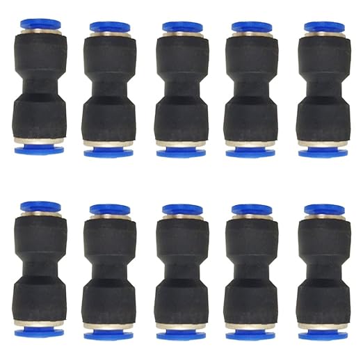 zjxed 6mm OD x 4mm OD Pneumatic quick Connector Push to Connect fittings by ROZESAZZ