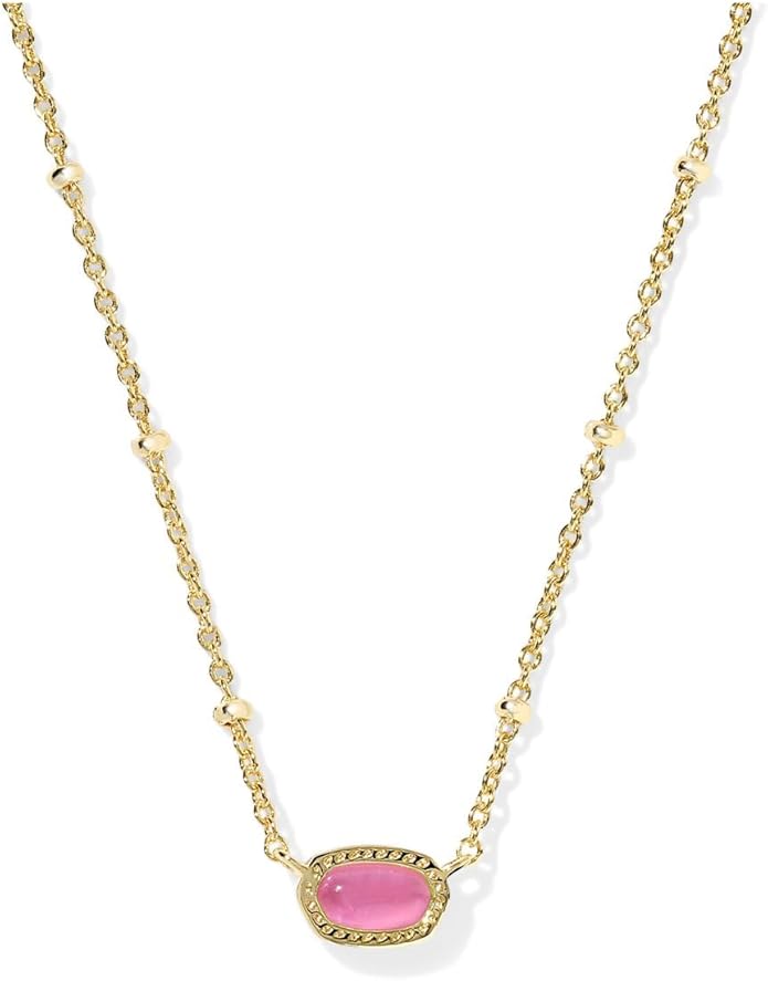 Kendra Scott Mini Elisa 14k Gold-Plated Satellite Short Pendant Necklace, Fashion Jewelry for Women
