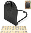 Mailbox Door Replacement Kit, 6-1/4" Screw-in Steel, stone & masonry mailboxes; by Unknown