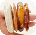 ÌF ME Acrylic Bangles Bracelets for Women, Irregular Acrylic Resin Chunky Bracelets Geometric Fashions Thick Statement bangle Set