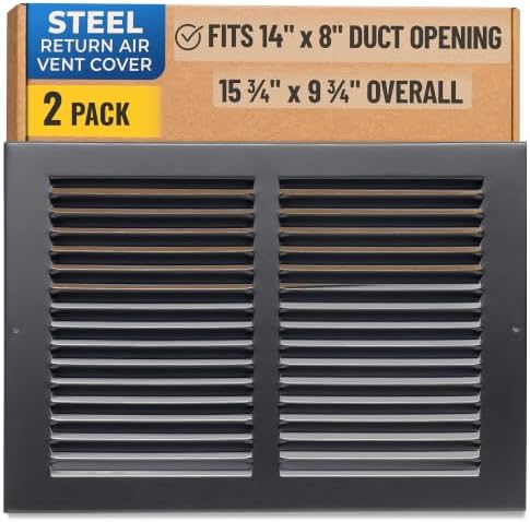 Fits 14x8 Duct Opening | Steel Return Air Grille by Handua | Vent Cover Grill by Handua