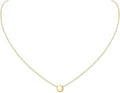 ChicSilver Personalized 925 Sterling Silver Dainty Small Heart/Star/Moon/Dot/Triangle Pendant Necklace for Women, Silver/Gold/Rose Gold/Black (with Gift Box)