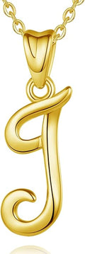 EUDORA Sterling Silver Initial Necklaces for Women, Classic 26 Letter Neckless Gifts for Girls, Sister, Mother Daughter, 18 inch Chain