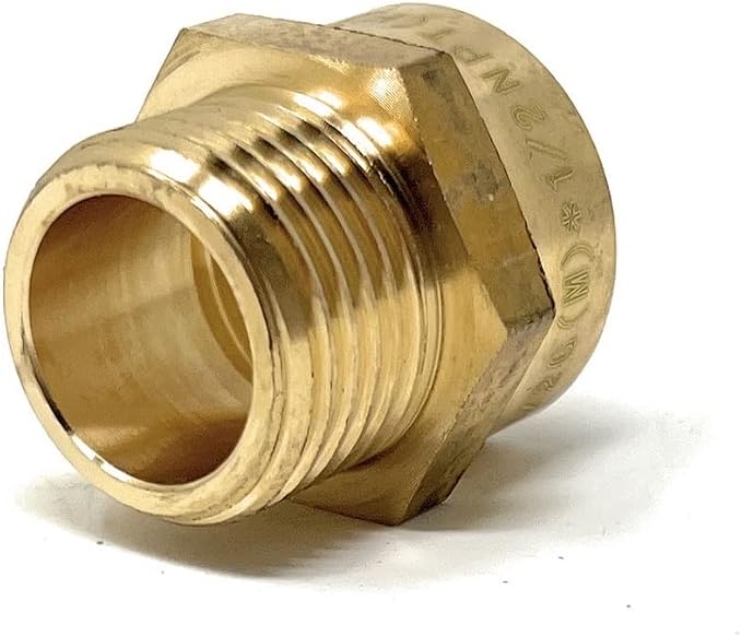 Cascada Lead-Free Brass Adapter, G Thread British BSPP Male to NPT Female | - Image 6