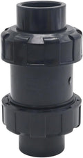 1 Inch PVC True Union Check Valve, Slip Swing Full Port Utility Check Valve by Lidscura