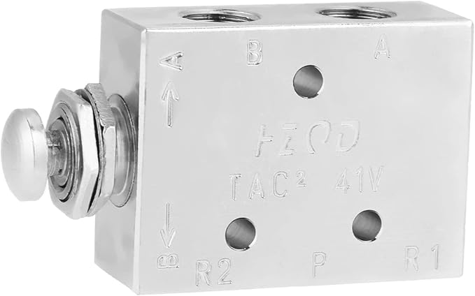 Pneumatic Toggle Valve 2 Position 3 Way TAC2 41P Air Control ON/OFF Knob Valve by LIYJTK