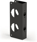 Door Knob Reinforcement Plate, Matte Black, Fits 1-3/4" Doors, 2-3/8" Backset by NAUBEA