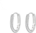 14K Gold O-Shaped Moissanite Ear Cuff, Fashionable Hollow Design, Golden Round Earrings
