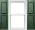 Homeside Raised Panel Vinyl Shutter 1 Pair 14-1/2in. x 81in. 490 Green by Polaris