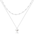 Zeffy Gold Pearl Necklace for Women, Dainty 14K Gold/Silve Plated Layered Pearl Choker Pearl Earrings Pearl Bracelets Wedding Trendy Gold Jewelry Set for Women Gifts