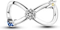 MULA 925 Sterling Silver Charms for Bracelets and Necklaces Family Letters Dangle Pendants Airplane Travel Beads Family Tree Jewelry Charms for Women