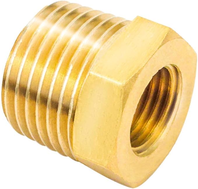 Joywayus 10Pcs Brass Reducing Hex Bushing 3/8" NPT Male to 1/8" NPT Female | - Image 5