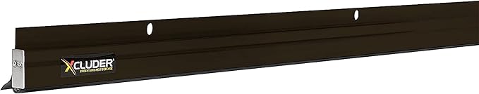 Xcluder 36 in. Low-Profile Door Sweep, Dark Bronze, Seals Out Rodents & Pests by Xcluder